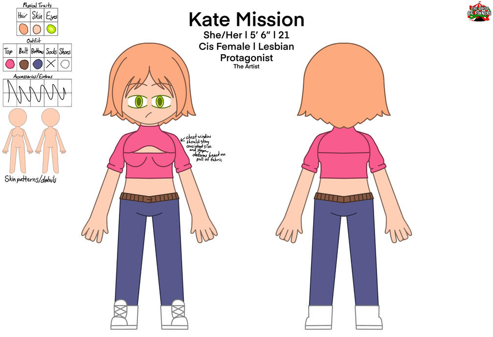 Kate Missison. Kate was designed for my indie animated series, The Circus of Sinners.