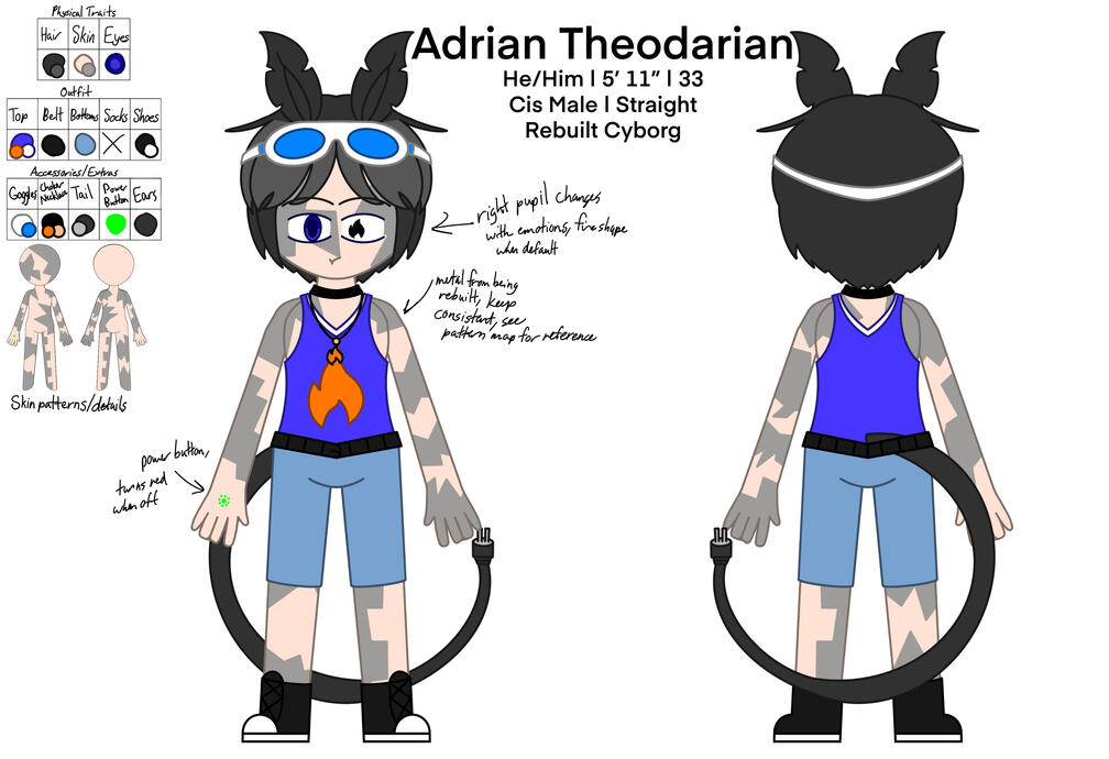 Adrian Theodarian. Adrian Theodarian is a redesign of an oc I made in middle school.