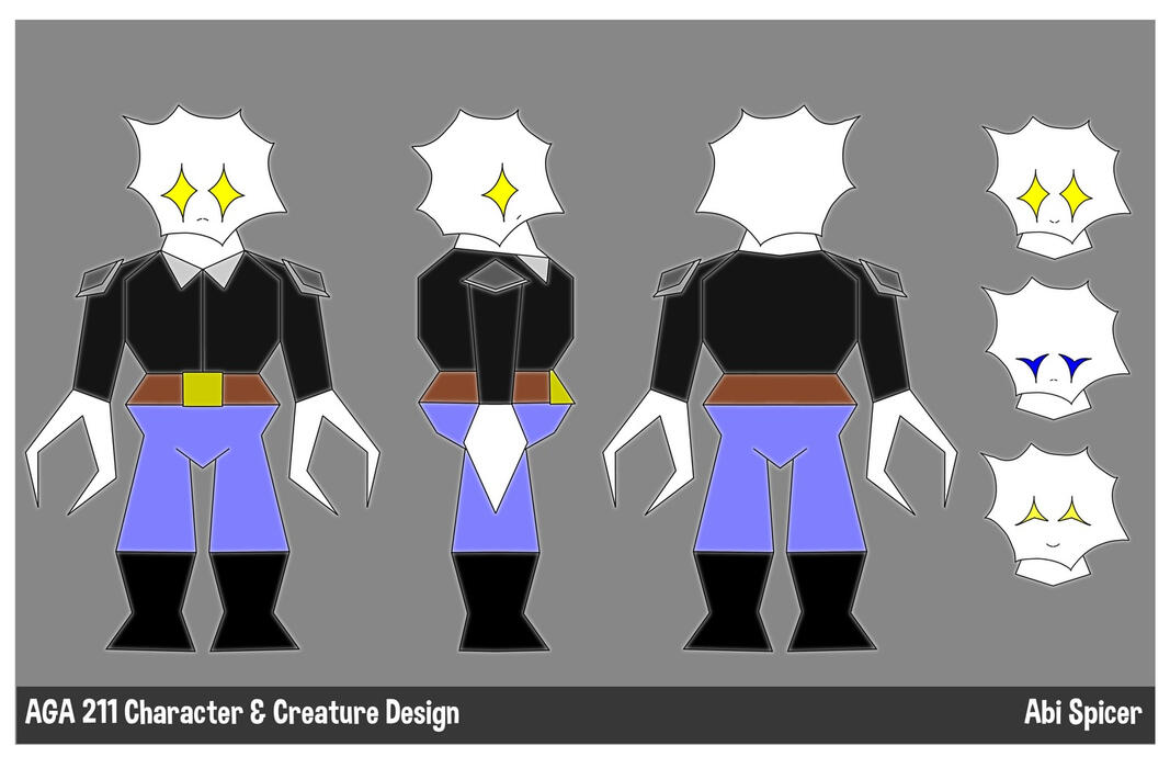 Starling Human. Starling Human was designed for my Character and Creature Design class.