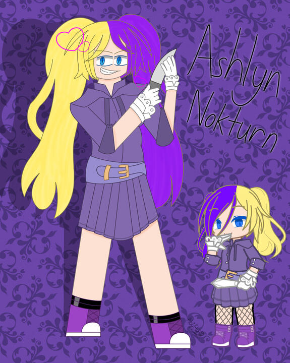 Ashlyn Nokturn. The image depicts my oc, Ashlyn Nokturn, from my story, More Than a Trope. (Procreate, 2026)