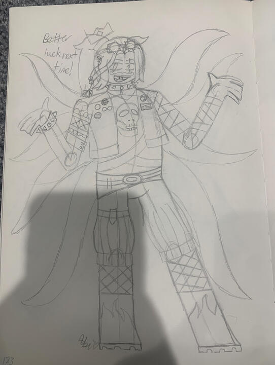 This sketch is the sketch for Better Luck Next Time.