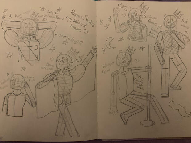 This sketch is the sketch for Anatomy Practice with Remus.