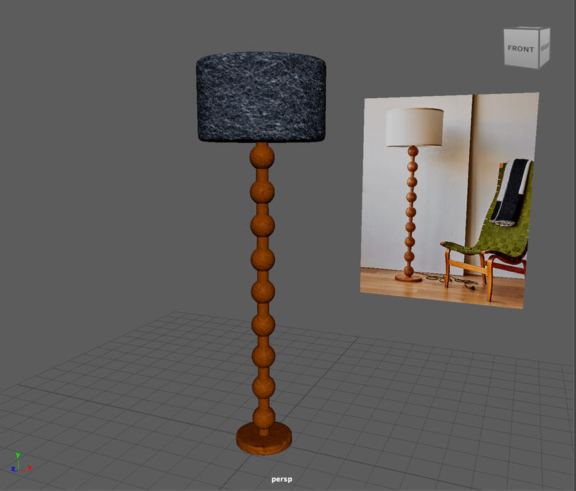 A picture of the lamp used in the dressing room scene